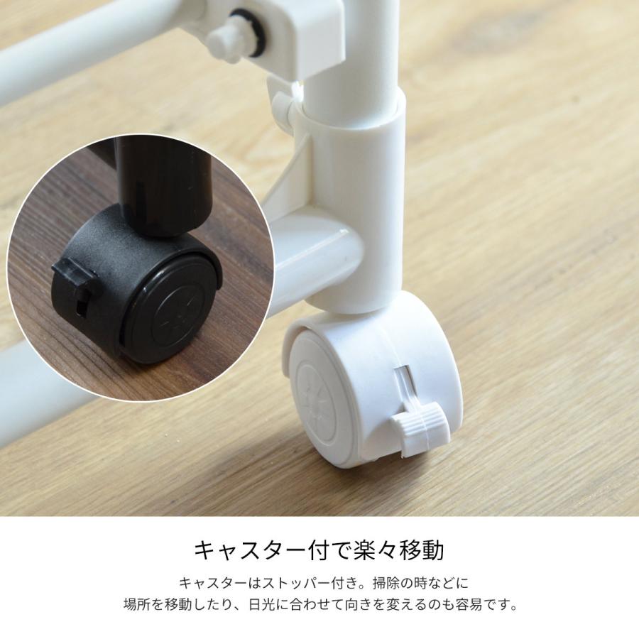 ワンタッチ収納洗濯物干しラック ONLR-0040 折りたたみ 洗濯物干し ホワイト ランドリー 室内 ベランダ ステンレス スチール | B.Bファニシング | 09