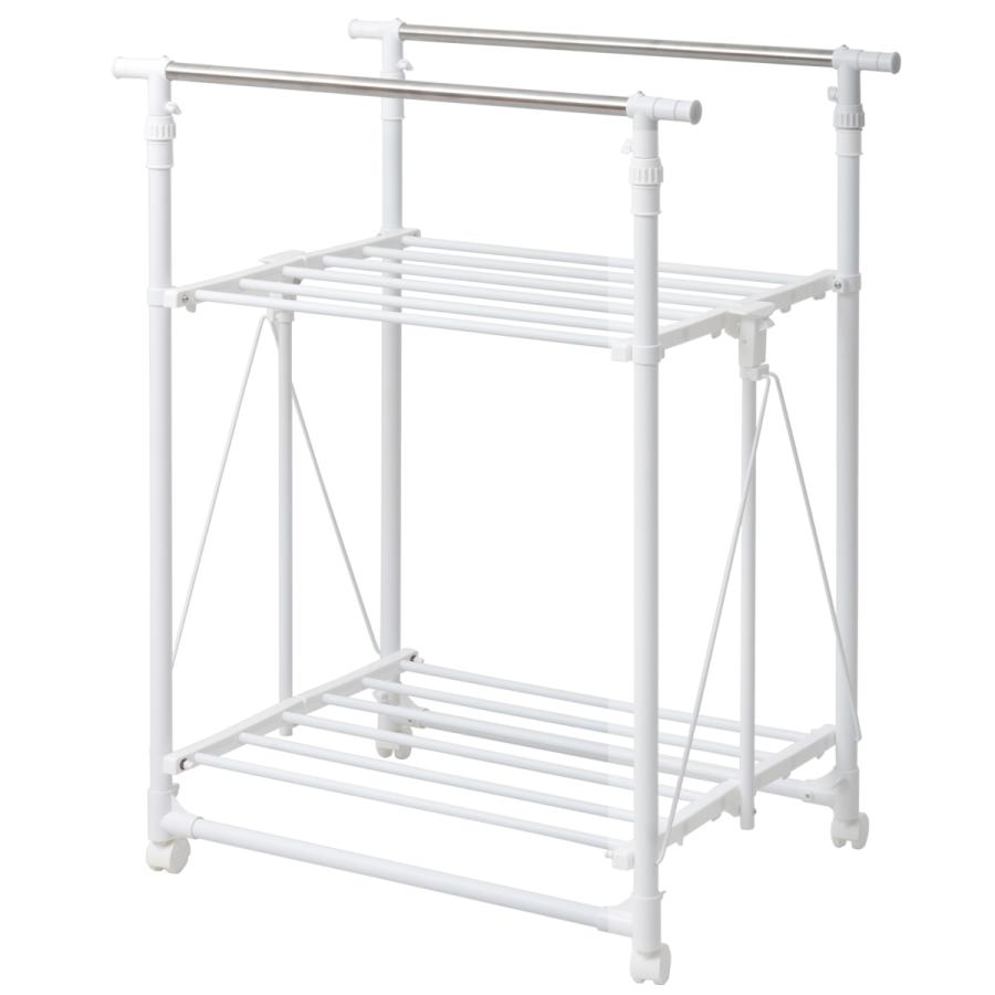 ワンタッチ収納洗濯物干しラック ワイド ONLR-0065 収納 洗濯  洗濯物干し 物干し 洗濯物 大容量 新生活 | B.Bファニシング | 02