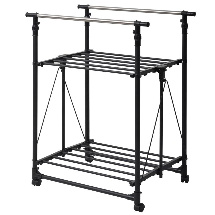 ワンタッチ収納洗濯物干しラック ワイド ONLR-0065 収納 洗濯  洗濯物干し 物干し 洗濯物 大容量 新生活 | B.Bファニシング | 01