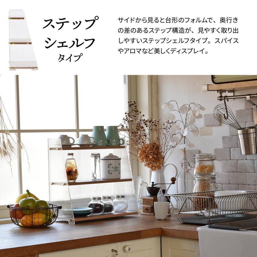 アクリル 引出し収納棚 1段 ONLS0345 アクリル収納 リビング収納 シンプルスタイル モダン 角型 アクリル ラック アクリルラック 透明ラック | B.Bファニシング | 16