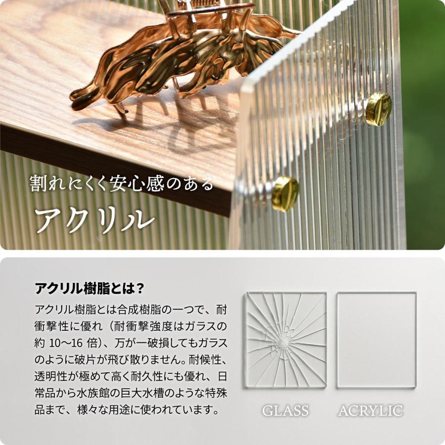 アクリル 三角収納棚 3段 ONLS0347 アクリル収納 リビング収納 シンプルスタイル モダン 角型 アクリル ラック アクリルラック 透明ラック | B.Bファニシング | 09