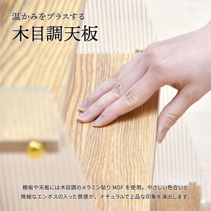 アクリル 三角収納棚 3段 ONLS0347 アクリル収納 リビング収納 シンプルスタイル モダン 角型 アクリル ラック アクリルラック 透明ラック | B.Bファニシング | 05