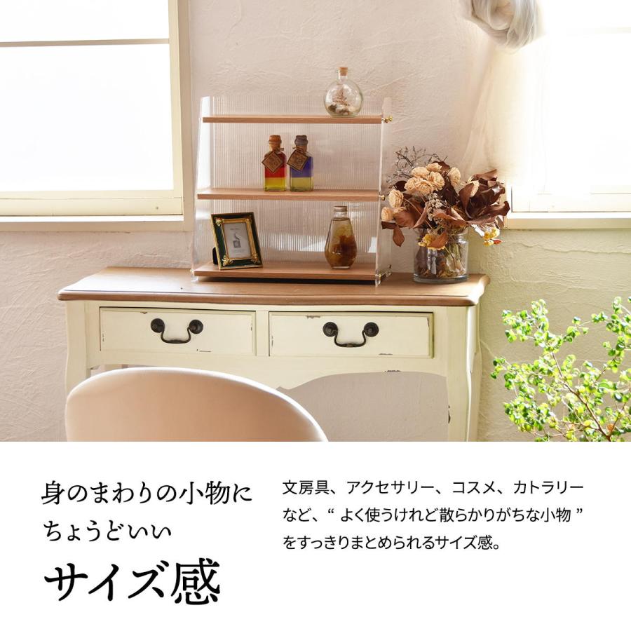 アクリル 三角収納棚 3段 ONLS0347 アクリル収納 リビング収納 シンプルスタイル モダン 角型 アクリル ラック アクリルラック 透明ラック | B.Bファニシング | 07