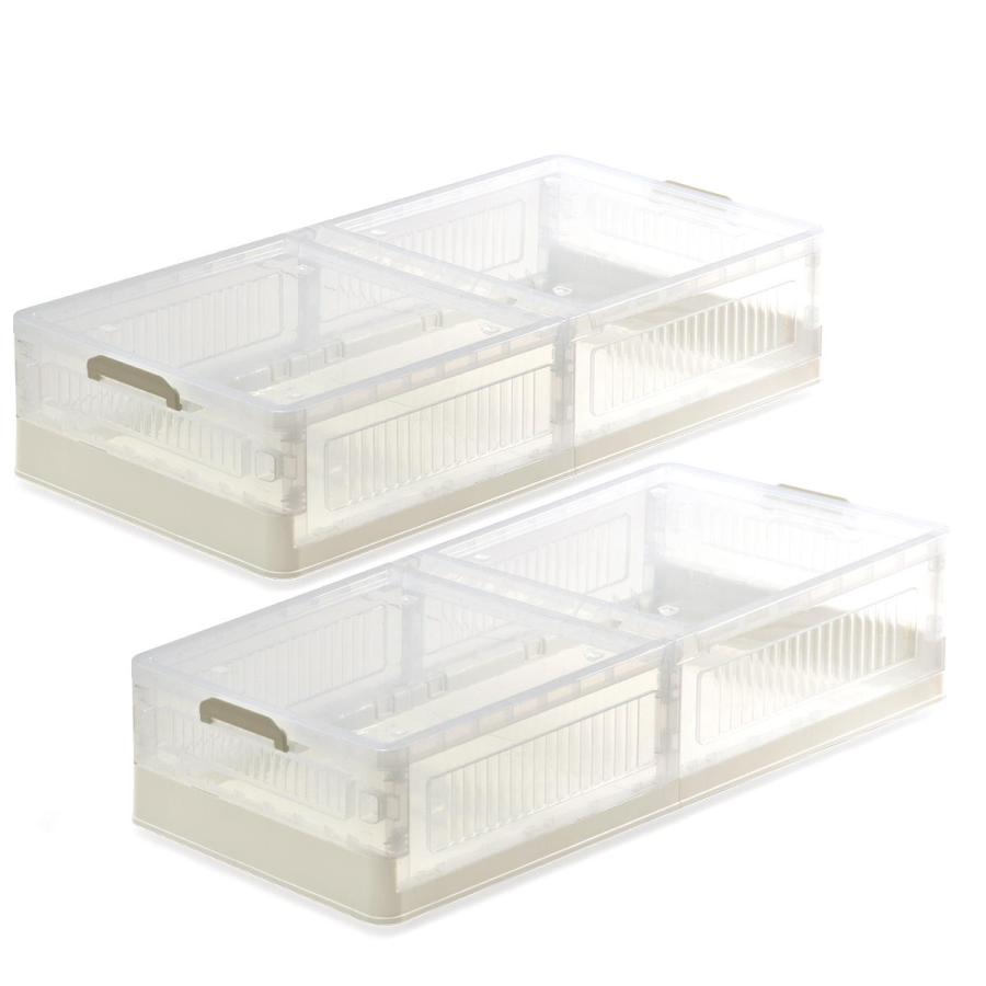 折りたたみベッド下収納ボックス BENRY ONLS0356 2個セット 単品  リビング収納 シンプルスタイル モダン 角型 プラスチック | B.Bファニシング | 03