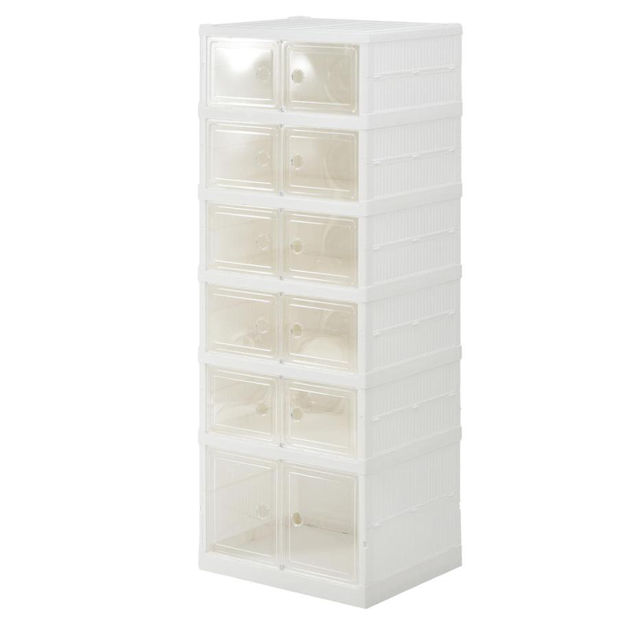 折りたたみ多目的収納ボックス 6段 BENRY ONLS0359 ONLS0359PLWHT 収納ラック リビング収納 プラスチック 収納ボックス 見せる収納 | B.Bファニシング | 19