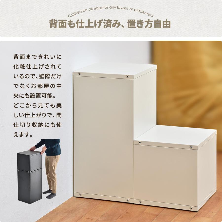 ロック付き収納 レクタンボックスM ONLS0394 ダイヤルロックキー付き リビング収納 角型 スチール 鍵付き収納 鍵付きロッカー | B.Bファニシング | 09