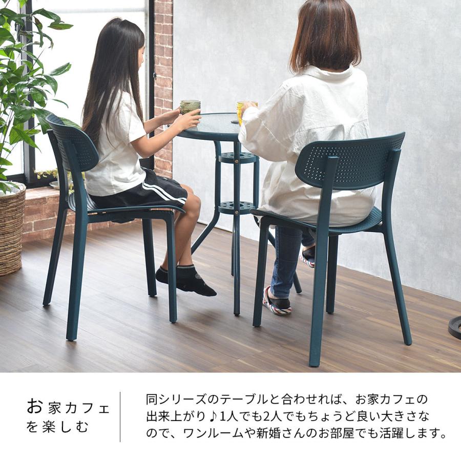 LUCCA ガーデンテーブル ONOD-0063 カフェテーブル ガラステーブル 強化ガラス パラソル穴 アウトドア ベランダ |  | 06