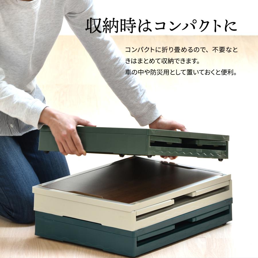 Asoby 天板付き 折りたたみBOX ONOD0110 キャスター付き 39L 折りたたみコンテナ 折りたたみ フォールディング |  | 11