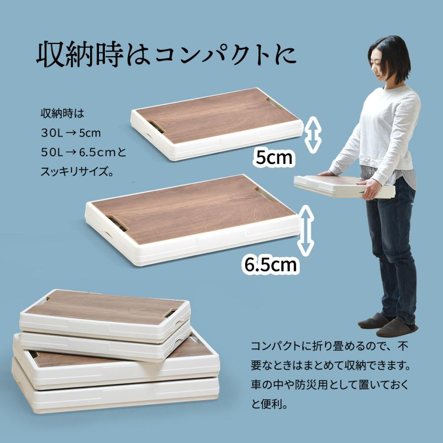 Asoby 天板付き 折りたたみBOX ONOD0111PLWHT 30L ケース キャンプ アウトドア レジャー コンテナボックス ストレージ |  | 08