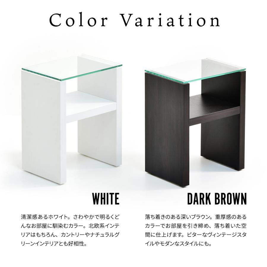 H型 ガラス ナイトテーブル ONST0107 強化ガラスガラスサイドテーブル ソファサイドテーブル | B.Bファニシング | 01