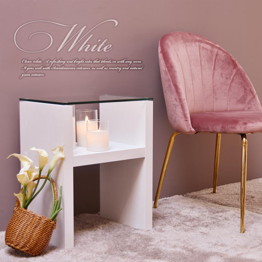 H型 ガラス ナイトテーブル ONST0107 強化ガラスガラスサイドテーブル ソファサイドテーブル | B.Bファニシング | 17