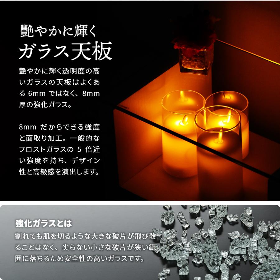 H型 ガラス ナイトテーブル ONST0107 強化ガラスガラスサイドテーブル ソファサイドテーブル | B.Bファニシング | 06