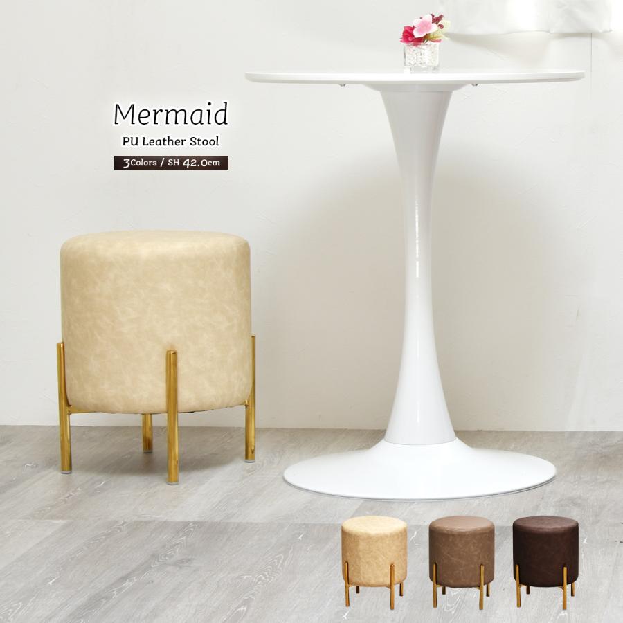 レザー調円柱スツール ONSU-0074 丸椅子 スツール アクセントチェア ダイニングチェアー チェア 椅子 ダイニングチェアー | B.Bファニシング