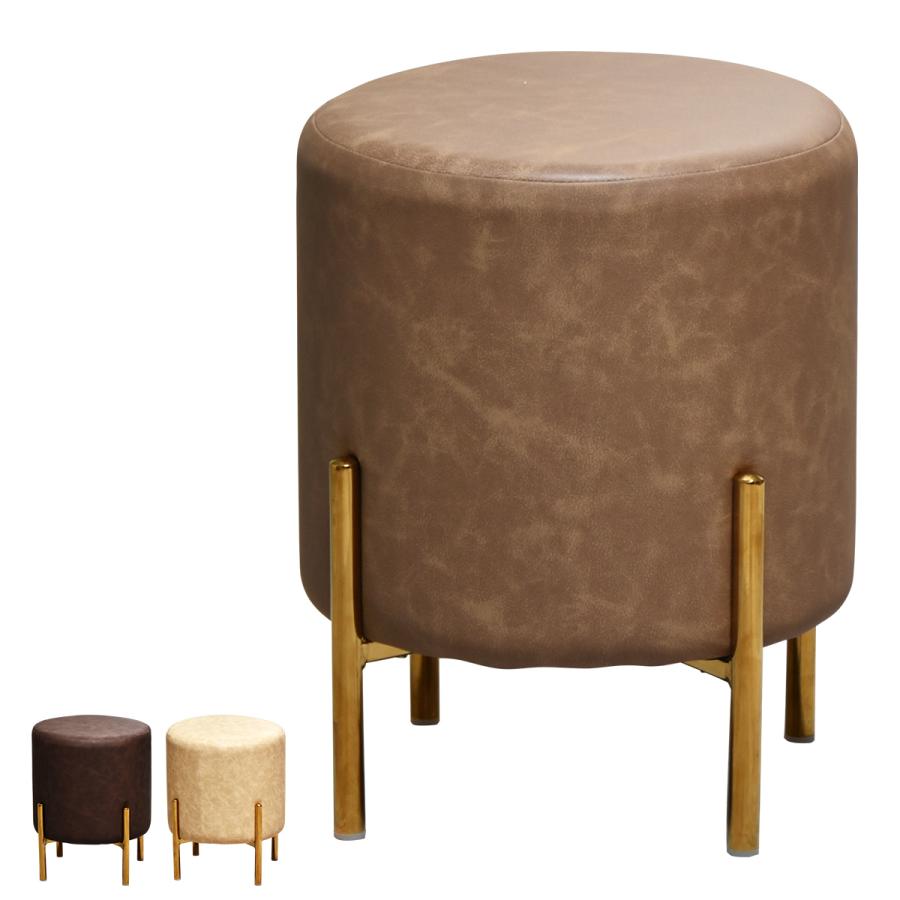 レザー調円柱スツール ONSU-0074 丸椅子 スツール アクセントチェア ダイニングチェアー チェア 椅子 ダイニングチェアー | B.Bファニシング | 19