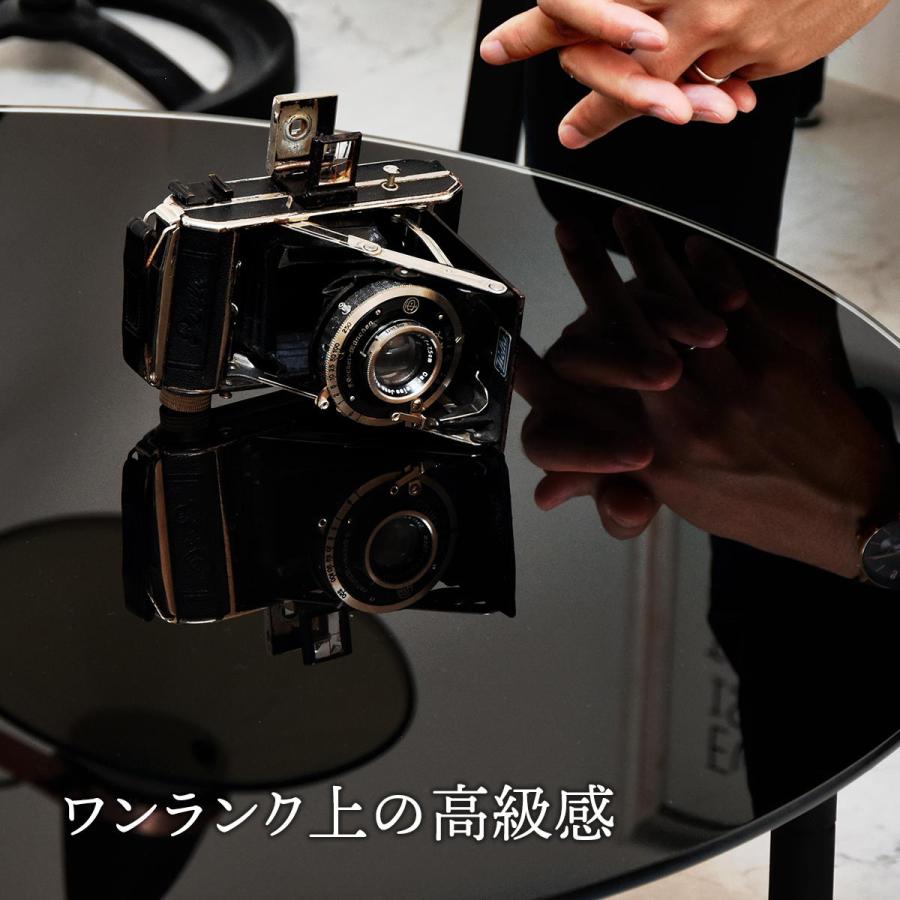 円形ガラステーブル 幅75　ROND(ロント) ONTB0247 センターテーブル ラウンドタイプ ローテーブル コーヒーテーブル | B.Bファニシング | 03