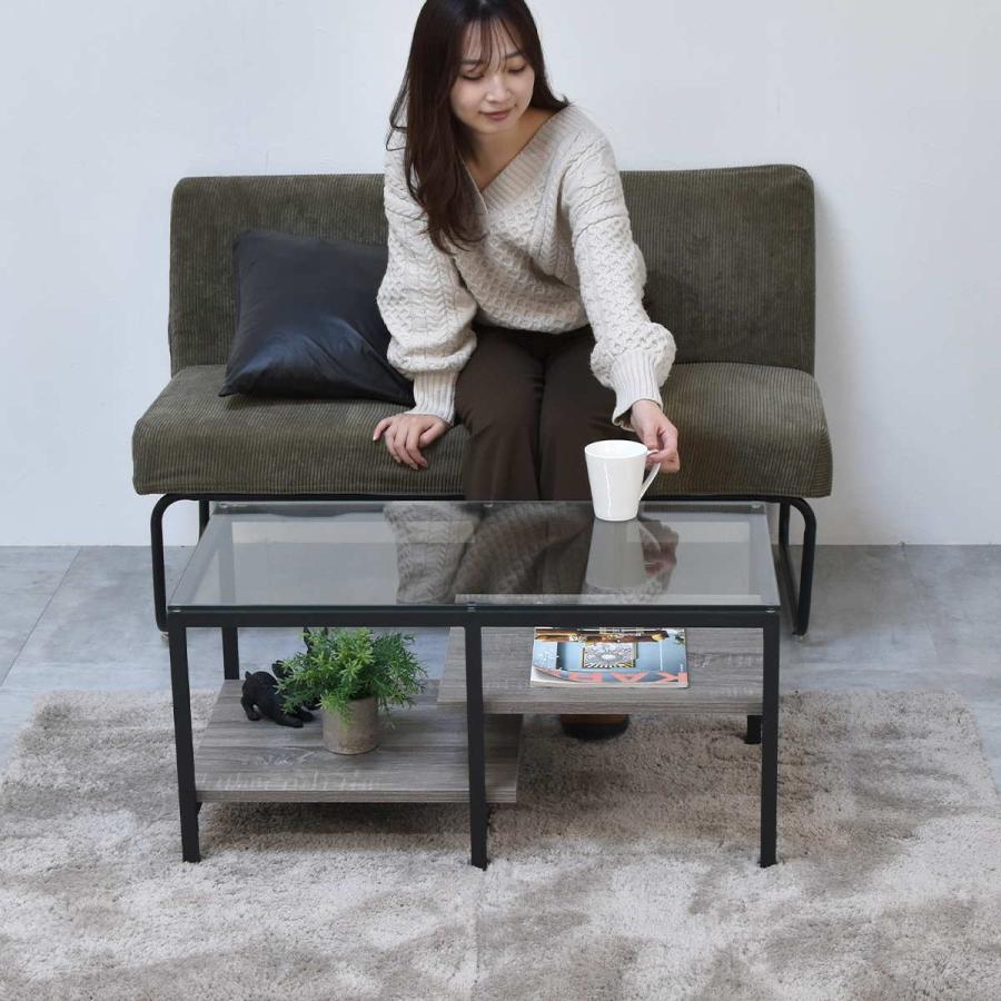 B.Bファニシング ガラスセンターテーブル Exie ONTB0294 ローテーブル