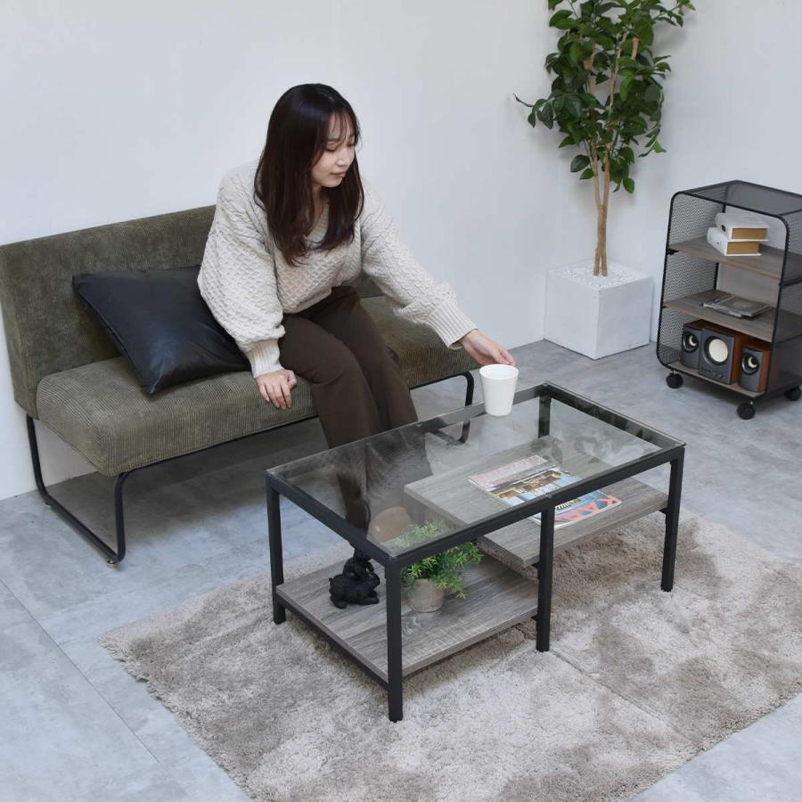 B.Bファニシング ガラスセンターテーブル Exie ONTB0294 ローテーブル