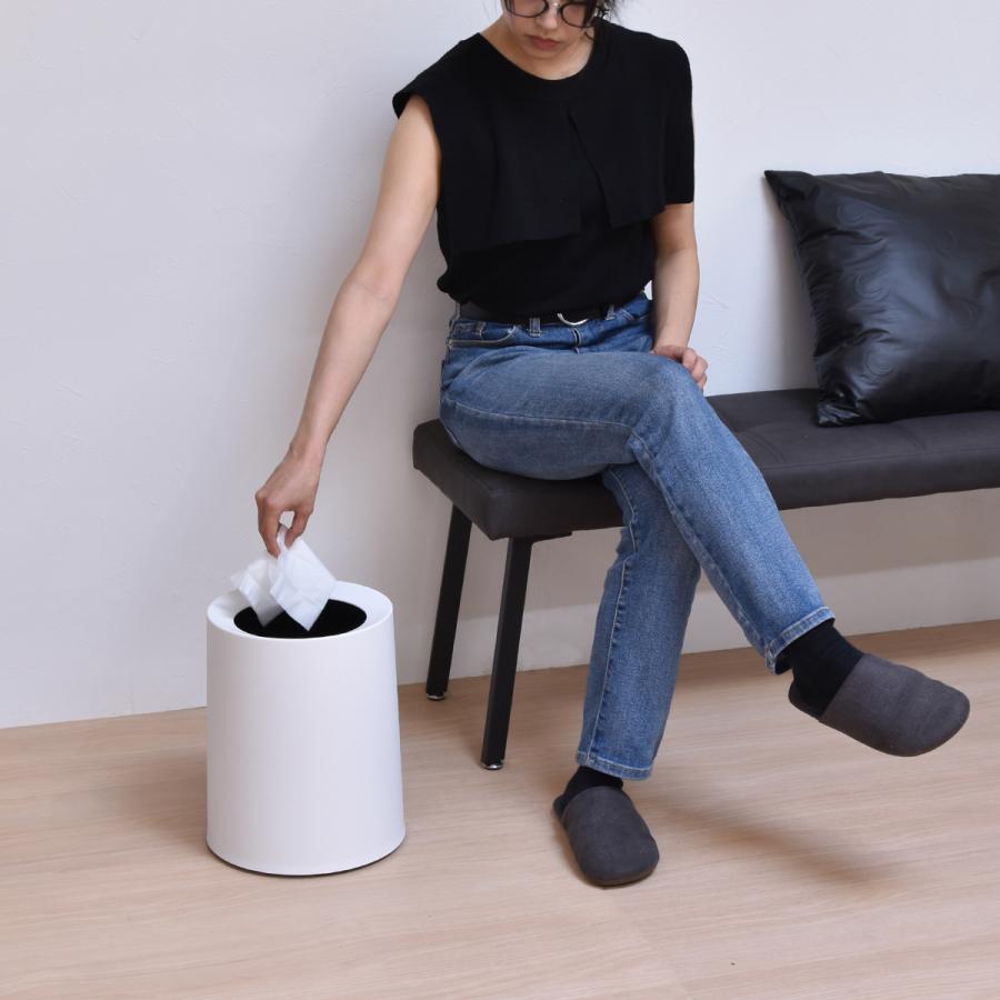 サークルダストボックス　Lサイズ ONTR0143 ゴミ箱 シンプルスタイル カジュアル 円形 プラスチック かわいい | B.Bファニシング | 16