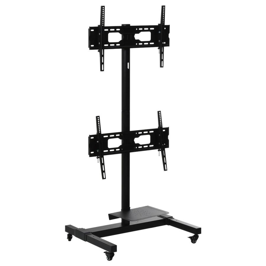 前面・背面 デュアルTVスタンド Deux(ドゥー) ONTV0363 テレビ台 テレビボード  テレビサイズ32型-65型 ※2台設置の場合MAX55型 幅83cm 奥行64.5cm 高さ164cm｜20