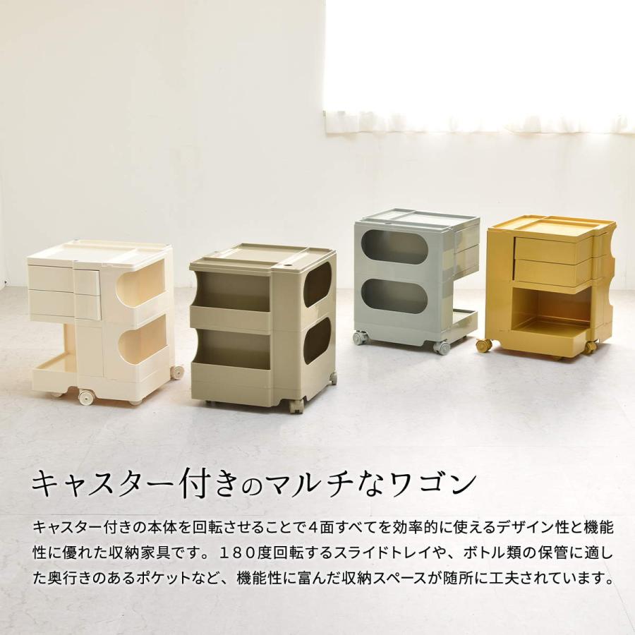 REP 2ドロワーワゴン RELS0218 プラスチック ワゴン 収納 ドロワー キャスター付き ストッパー付き リビング ダイニング 子供部屋 キッチン デスク マルチワゴン | B.Bファニシング | 06