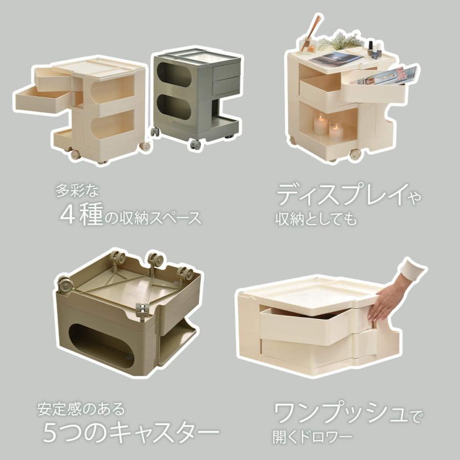 REP 2ドロワーワゴン RELS0218 プラスチック ワゴン 収納 ドロワー キャスター付き ストッパー付き リビング ダイニング 子供部屋 キッチン デスク マルチワゴン | B.Bファニシング | 07