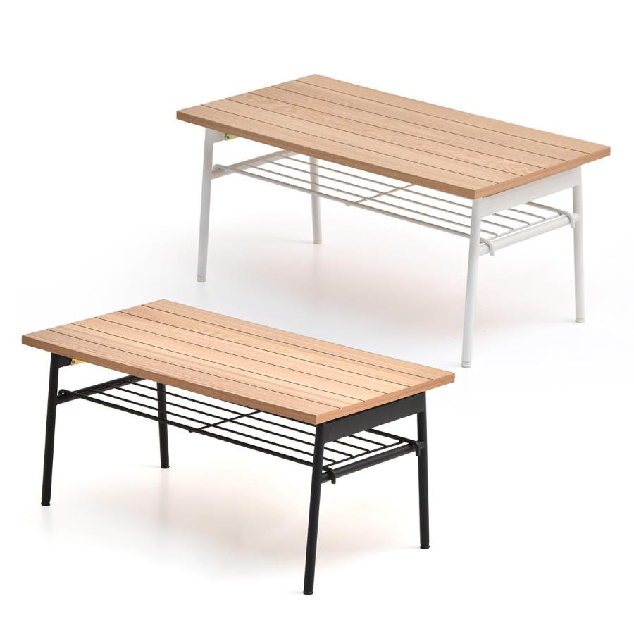 Rille フォールディングテーブル RITB0230 テーブル リビング 折りたたみテーブル 折れ脚テーブル たためる おりたたみ 棚付き センターテーブル | B.Bファニシング | 20