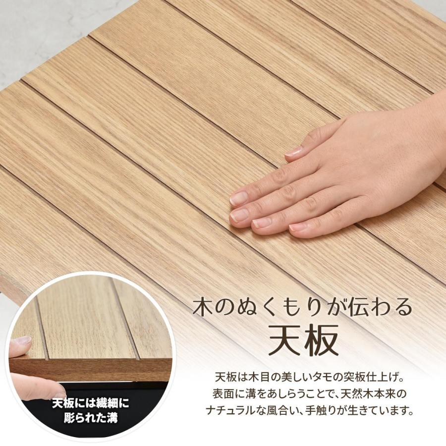 Rille フォールディングテーブル RITB0230 テーブル リビング 折りたたみテーブル 折れ脚テーブル たためる おりたたみ 棚付き センターテーブル | B.Bファニシング | 05