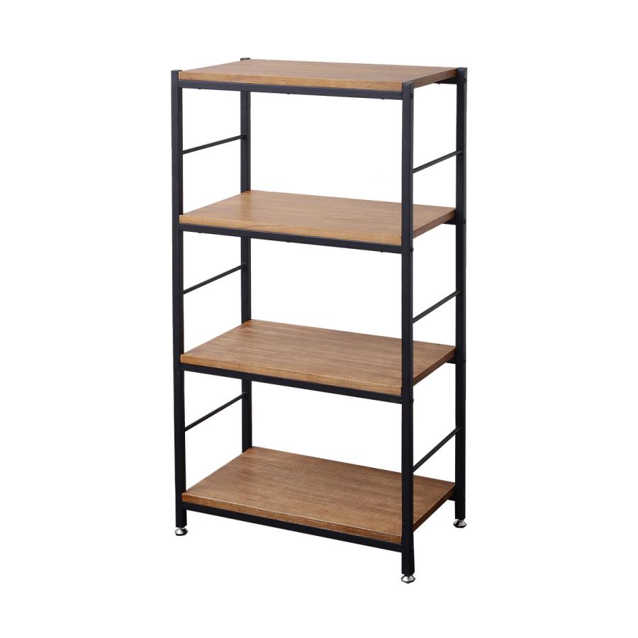 ZAGA 4段ラック 幅60 ZR-600BR 木製ラック オープンシェルフ ラック ウッドラック パイプラック アンティーク調 | B.Bファニシング | 10