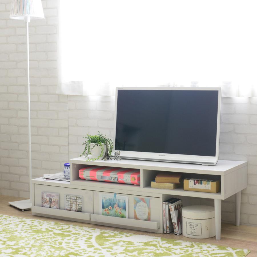 FREX（フレックス）テレビ台 ローボード（木脚タイプ/105〜190cm幅） FX40-105RL-WH テレビボード TV台 収納 リビング | 4FUL