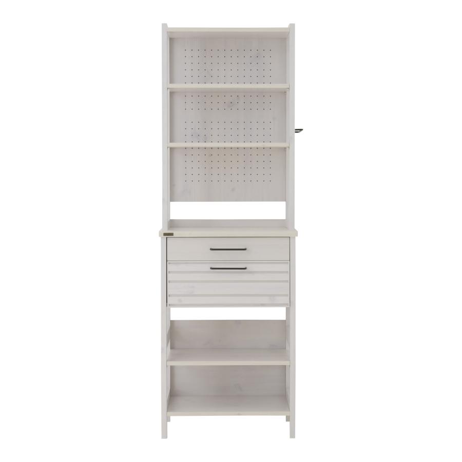 LAFIKA（ラフィカ）キッチンラック ハイタイプ 幅60cm LF180-60HC リビング キッチン チェスト 棚 収納 引き出し 有孔ボード | 4FUL | 01