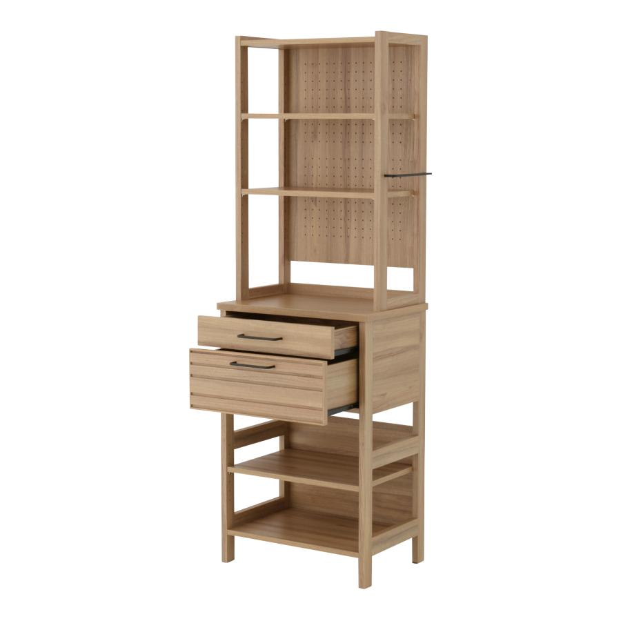 LAFIKA（ラフィカ）キッチンラック ハイタイプ 幅60cm LF180-60HC リビング キッチン チェスト 棚 収納 引き出し 有孔ボード | 4FUL | 17