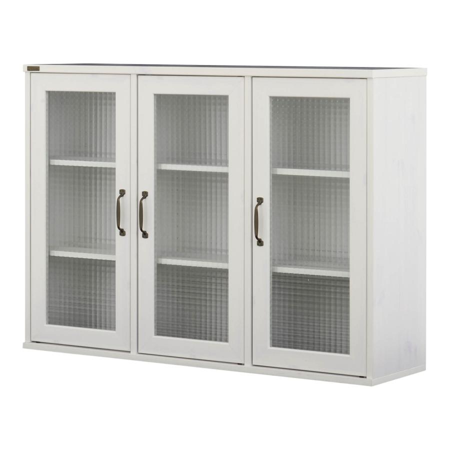 NEFLAS（ネフラス）ガラスキャビネット（120cm幅） NF80-120G キッチン 戸棚 ディスプレイ 収納 インテリア | 4FUL | 01