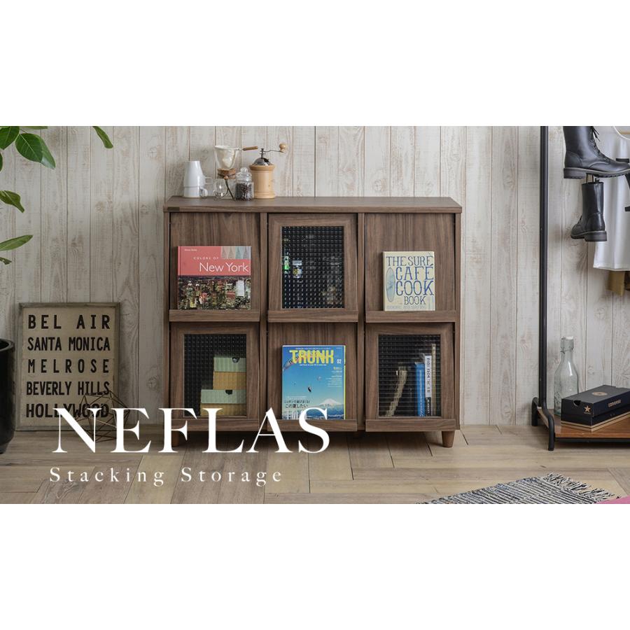 NEFLAS（ネフラス） ディスプレイラック（120cm幅） NF90-120F ディスプレイ 収納 棚 収納棚 マガジンラック リビング キッチン | 4FUL | 03