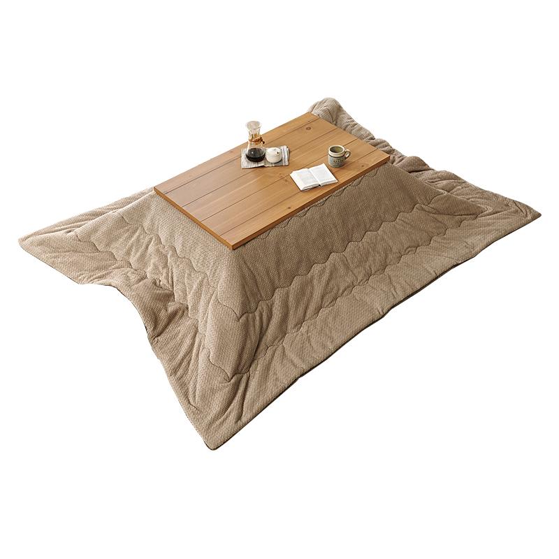 こたつ＋うす掛け布団　２点セット　アルクKポカ ALKKPOKA こたつ テーブル こたつ布団 幅110cm コタツセット　石英管ヒーター　ロッジ風　ニット柄　リビング_1