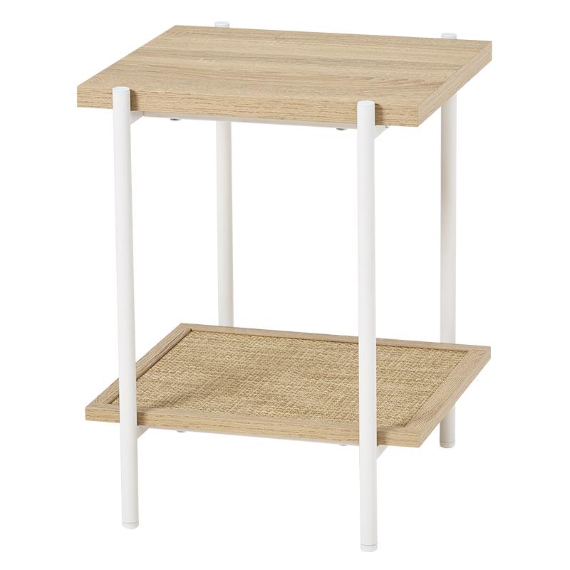 サイドテーブル KST-3173NW テーブル ナイトテーブル デスク 机 幅51cm 寝室 リビング ソファサイド スクエア | HAGiHARA | 10