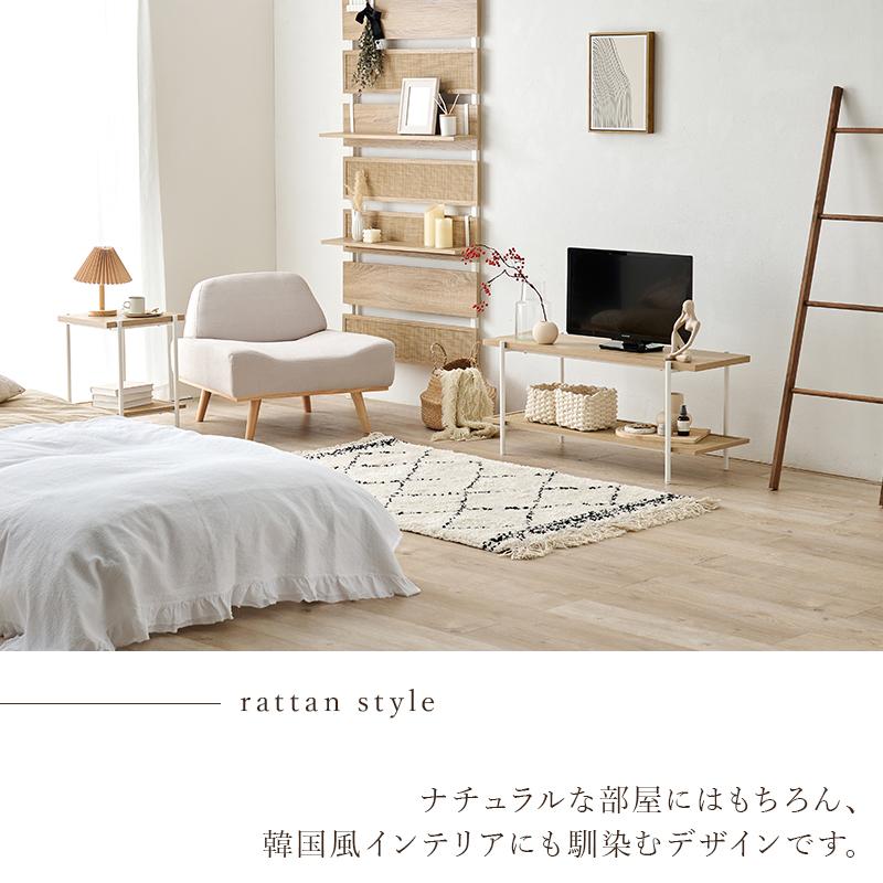 サイドテーブル KST-3173NW テーブル ナイトテーブル デスク 机 幅51cm 寝室 リビング ソファサイド スクエア | HAGiHARA | 03