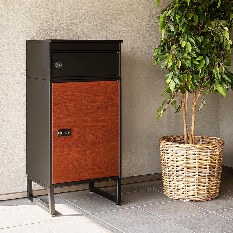 宅配ボックス LPS-4991 ガーデン 収納 シンプルスタイル モダン 角型 スチール おしゃれ 玄関家具 不在ボックス 郵便受け ポスト | HAGiHARA | 19