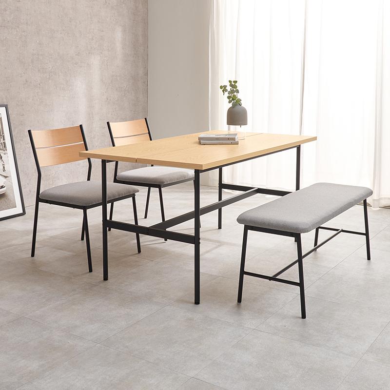 ダイニングテーブル LT-3204 テーブル 机 リビングテーブル リビング ダイニング 食卓 作業台 幅135 重厚感 スタイリッシュ 異素材 | HAGiHARA | 10