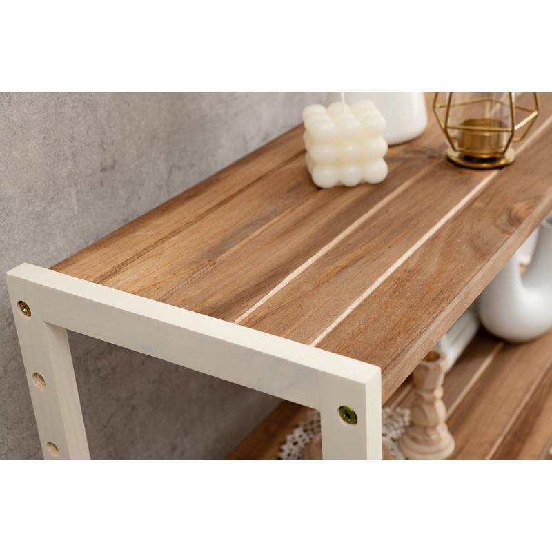 ラック MCC-6140 オープンラック 棚 収納 ディスプレイ 天然木 パイン材 木製 組立品 幅45 高さ65 | HAGiHARA | 16