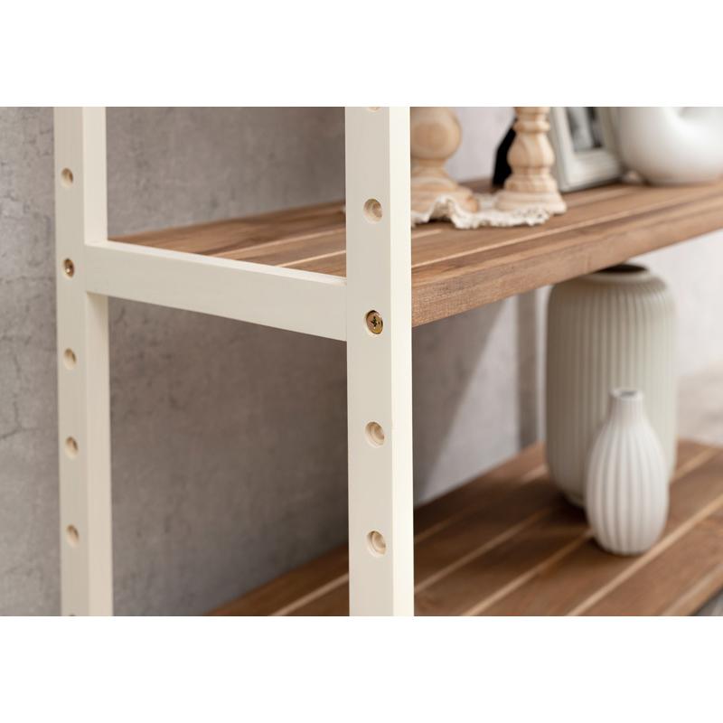 ラック MCC-6140 オープンラック 棚 収納 ディスプレイ 天然木 パイン材 木製 組立品 幅45 高さ65 | HAGiHARA | 17