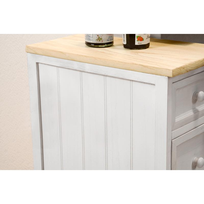 ローチェスト MCH-5278NAW アンティークホワイト タンス 収納 引き出し リビング ダイニング | HAGiHARA | 14