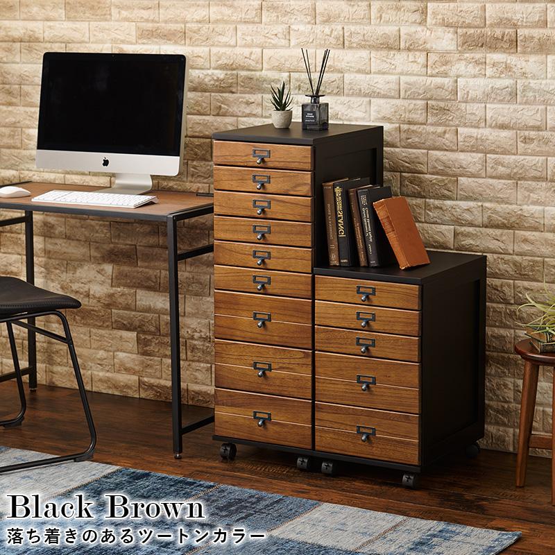 チェスト MCH-6470 多段チェスト 収納 リビング ダイニング 和室 木目調 キャスター付き 天然木 木製 インテリア | HAGiHARA | 01