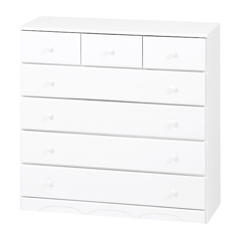 チェスト （ホワイト） MCH-6893WH 収納 タンス 衣類収納 引き出し 天然木 木製 軽量 インテリア 幅87cm | HAGiHARA | 11