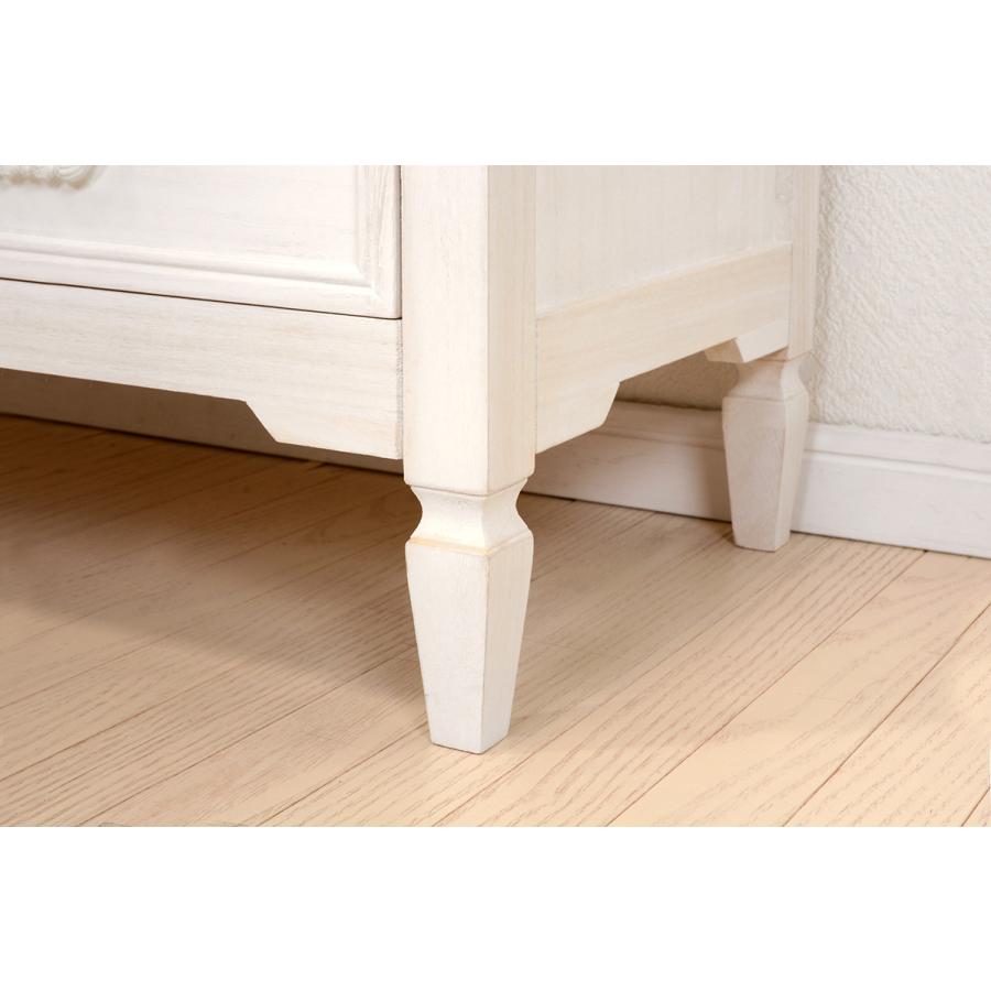 ブロカントシリーズ チェスト (ホワイト) MCH-7321WH 収納家具 衣類収納 タンス 引き出し 桐材 新生活 幅80 | HAGiHARA | 10