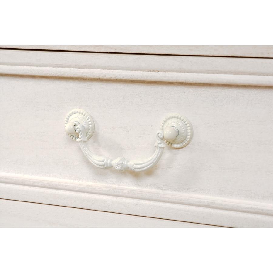 ブロカントシリーズ チェスト (ホワイト) MCH-7321WH 収納家具 衣類収納 タンス 引き出し 桐材 新生活 幅80 | HAGiHARA | 07