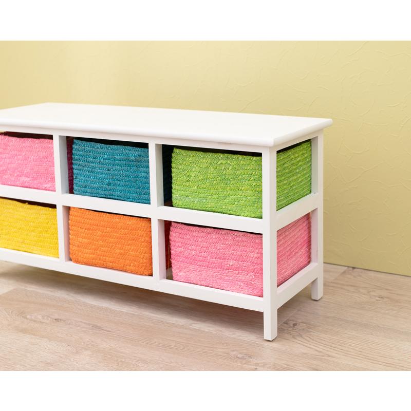 カラフル引き出し付きテレビ台 テレビ台 テレビボード 完成品 81cm コンパクト カントリー カラフル