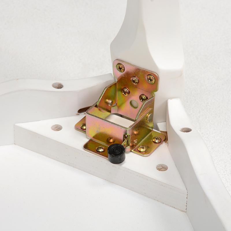 フェミニンシリーズ　折れ脚テーブル (ホワイト) MT-6031WH デスク 机 ちゃぶ台 引き出し付 猫脚 折りたたみ 幅100 | HAGiHARA | 06