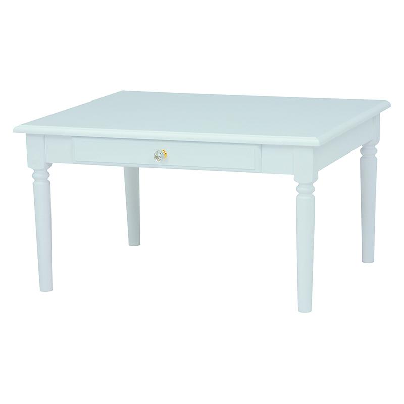 テーブル (ホワイト) MT-6148WH デスク 机 ちゃぶ台 引き出し付 リビング ダイニング 食卓 一人暮らし 幅75 | HAGiHARA