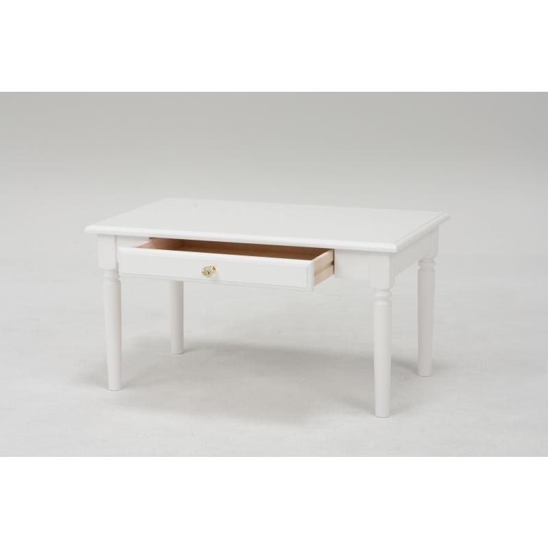 テーブル (ホワイト) MT-6148WH デスク 机 ちゃぶ台 引き出し付 リビング ダイニング 食卓 一人暮らし 幅75 | HAGiHARA | 01