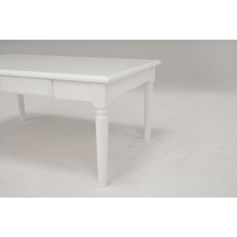 テーブル (ホワイト) MT-6148WH デスク 机 ちゃぶ台 引き出し付 リビング ダイニング 食卓 一人暮らし 幅75 | HAGiHARA | 03